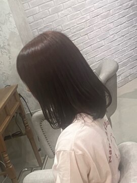 シエル 姫路店(CIEL) ピンクカラー内巻きボブ