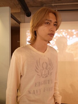 ノラジャーニー(NORA Journey) メンズボブウルフメンズミディアムレイヤーカットメンズウルフ