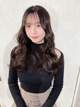 ノラジャーニー(NORA Journey) 【諒】シースルーバングカット薄め前髪カット暗髪透明感カラー