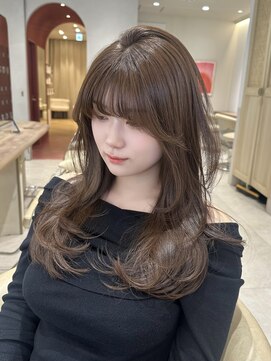 ジーナ 渋谷本店(Zina) レイヤー×グレージュ