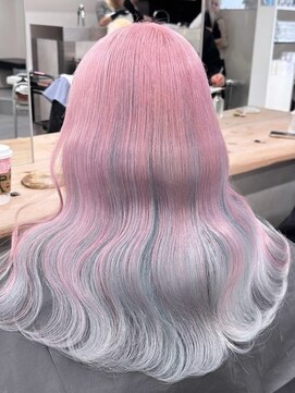 ベレーザ 渋谷(BELEZA) 12838韓国ニュアンスカラーブリーチデザインユニコーンカラー