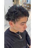 横浜★メンズのサイドパートメンズパーマツイスパ