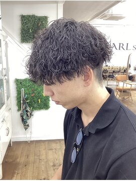 ユイマァルスロウ 倉敷(YUIMARLSLOW) マッシュ×波巻きパーマ