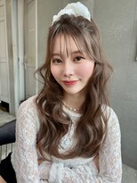 ロンドメリア 天神大名店(Lond Melia) 小顔に見せるヘア/ワンレン/ボブウルフ/ネビージュ/黒髪カタログ