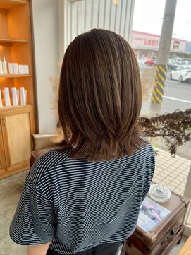 ユラギフロムユイマァル 水島店(YURAGI from YUIMARL) レイヤーカット×ブラウンカラー