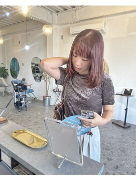 ティムヘアー(tim hair) ▲ちょこっとレイヤー×ジンジャーベージュ▲by timhair