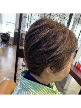 ナーディ バイ ミルボン(NERDy by milbon) ハイライトショートボブ