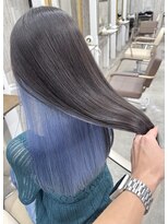 エゴル ナゴヤサカエ(ENGOL NAGOYA SAKAE)&nbsp;新美蓮/インナーカラー/ブルー/ブルーシルバー/ハイトーン