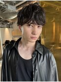 MEN’S HAIR/波巻ツイストスパイラル/フェザーパーマ/元町
