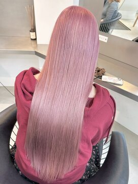 ラック 表参道(LUCK) ハイトーンピンク/ペールカラー/ブリーチ2回/艶ハイトーン