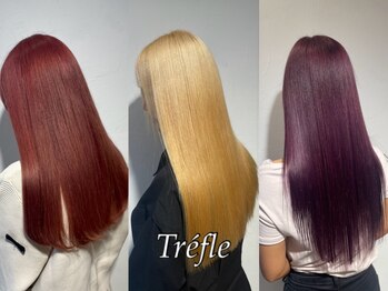 トレフ(Trefle)の写真/【府中/ダブルカラー/ブリーチ/髪質改善】クセが収まる"髪質改善トリートメント"を髪質に合わせてご提案◎