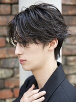 ルーシー 福岡大名店(LUCEY) センターパートフェザーパーマシャドウパーマメンズパーマ