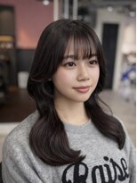 リーオオサカ(Lee Osaka)&nbsp;就活OK◎透明感ダークカラー×小顔レイヤー/ 梅田髪質改善　kana