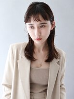 フリップビーアヴェダ(FLIP B AVEDA)&nbsp;本八幡×アヴェダ×オン眉×セミロング×ウエットスタイリング