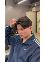 リッチブランドアンドコー 守口店(Rich Brand&Co)&nbsp;センターパートニュアンスパーマ韓国カルマパーマコンマヘア