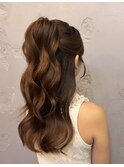 ワンホンハーフアップ