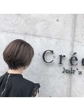 クレーデ ヘアーズ 五日市店(Crede hair's) 艶感の重視のショートボブ