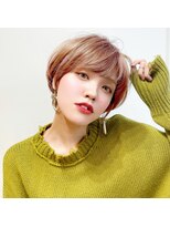 ラナ 渋谷(Lana)&nbsp;【Chill】大人かわいいホワイトアッシュクールショートパーマ◎