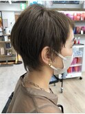 ベリーショート#ダブルカラー#フォギーベージュ