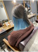 【REJOICE hair EN】グレージュ×水色　担当AKIRA