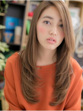 カバーヘア ブリス 戸田公園西口店(COVER HAIR bliss) ゆらぎ斜めバング外国人風ロングレイヤーh戸田公園20代30代40代!