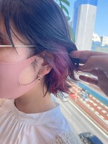 グーフィートーキョー 銀座(Goofy Tokyo)&nbsp;イヤリングカラー/トイピンク/インナーカラー/ボブ