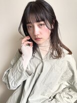 ヘアー アイス カンナ(HAIR ICI Canna) 重めバングとナチュラルグラデーションカラー