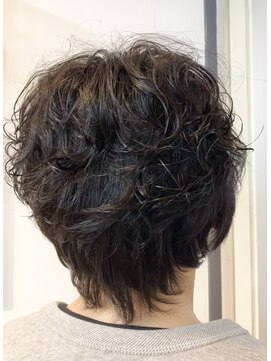 カットハウス はさみの部屋 マニッシュショートパーマ