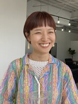 ブラウンズズシ(BROWNS Zushi)&nbsp;丸みショート×オレンジカラー