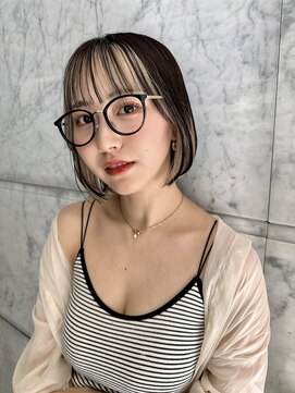 ロンド ストラーダ 心斎橋(Lond strada) マチルダボブ×インナーグレージュ【髪質改善/縮毛矯正】