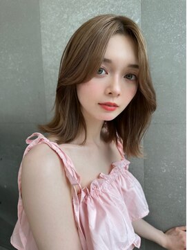 ロンド マーレ 天神大名店(Lond mare) ピンクブラウン/暖色カラー/カシスピンク/韓国ヘア/顔周りカット