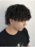 波巻きパーマ 波巻きスパイラル マッシュウルフ 新宿