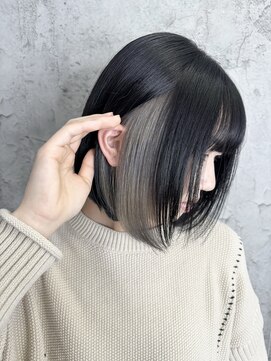 ルーツアイリー 心斎橋(ROOTS IRIE) 10代20代30代/大人可愛い/きりっぱなしボブ/インナーグレージュ