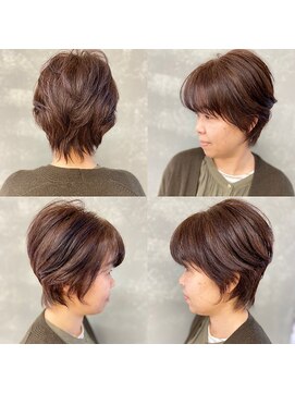 トゥージュ ベル(Toujours Belle) ミニウルフx艶のある脱白髪染めベージュカラー