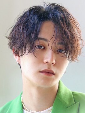 オーシャントーキョー 仙台(OCEAN TOKYO) ニュアンスツイストスパイラルパーマセンターパート刈り上げ韓国