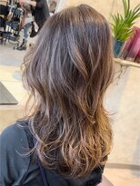 ヘアーエポック(hair epoque)&nbsp;大人美人斜めバングくびれ透明感カラー