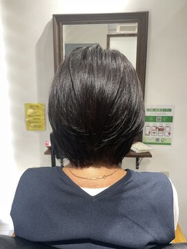 レアワンハナレ センター北美容院(lea/1 HANARE) ダークトーンショートボブ