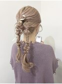 【髪質改善】ツインヘアアレンジ@mutsumi