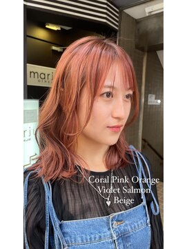 マージュ ギンザ(marju GINZA) ハイトーンカラー/ニュアンスカラー/ハイライト/オレンジ