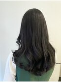 透け感ブラックアッシュ