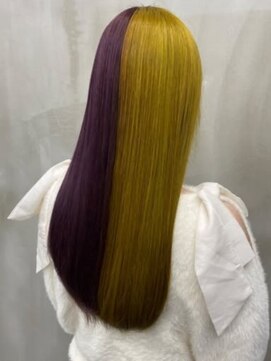 ナンバーウルス 名駅店(N° ulus) 【number ulus】イエロー&ラベンダー×ツートーンカラー