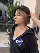 ドッグスター(dog star)&nbsp;ミニボブインナーカラーホワイトベージュ 登戸/向ヶ丘遊園