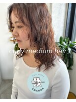 エマノア(EMANOA)&nbsp;【お客様スタイル】カーリーミディアムヘア♪ 津田沼駅