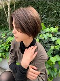 伸ばしかけショート×ナチュラルアッシュ×大西真人