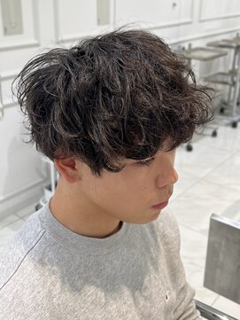 ヘアーアンドメイク ニューヨークニューヨーク 姫路店(Hair&Make NYNY) シャドウパーマ刈り上げマッシュ