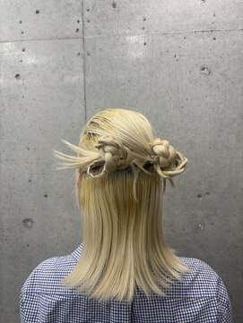 アジールヘア 赤羽駅南口店(agir hair) カチモリハーフアップ 赤羽ヘアアレンジ(赤羽/赤羽駅/赤羽南口)