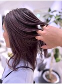 ヘアマニキュアで白髪ぼかし