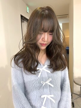 【NIKO】ブリーチなしダブルカラー.オリーブベージュ.レイヤー