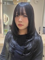 グラス 春吉2号店(glass)&nbsp;レイヤーカット／韓国風／顔周りカット