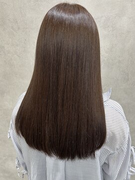 ルノン(LUNON) 黒髪クラゲヘアーオリーブグレー小顔ココアベージュ